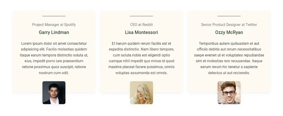 Bootstrap 5 Portfolio testimonials Design Block